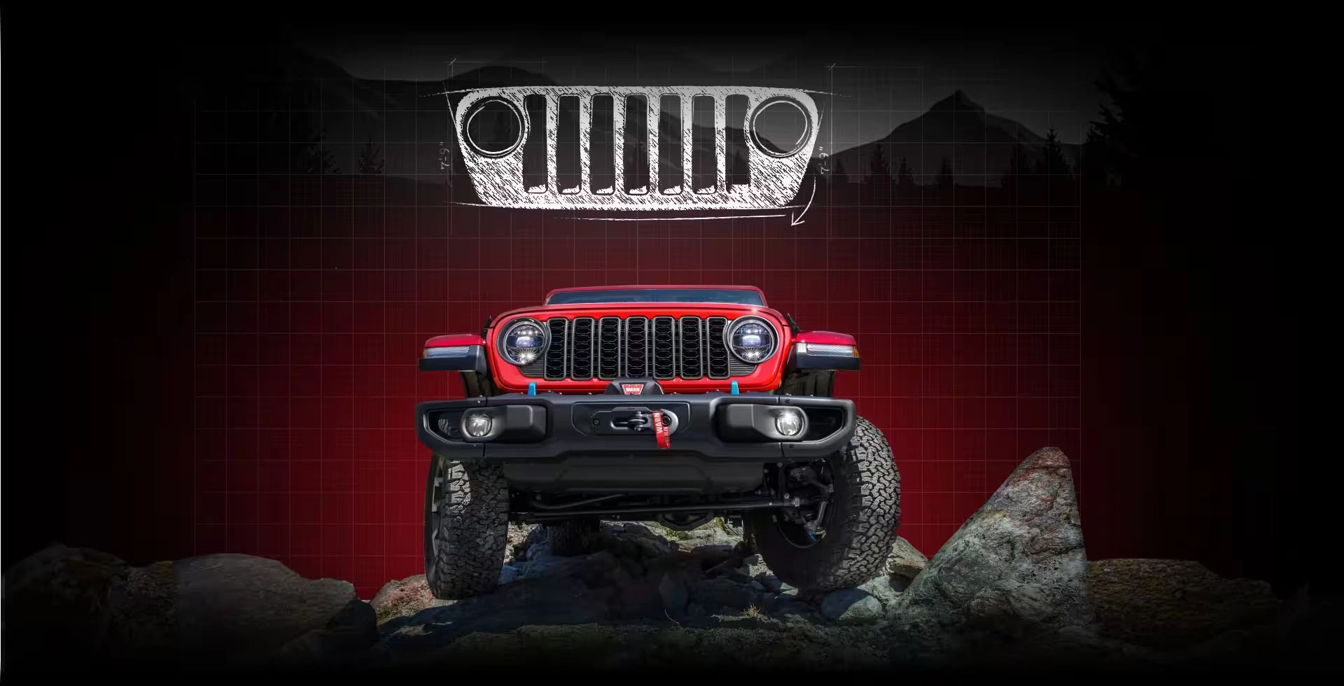 2024 JEEP® WRANGLER Refreshed Seven-Slot Grille