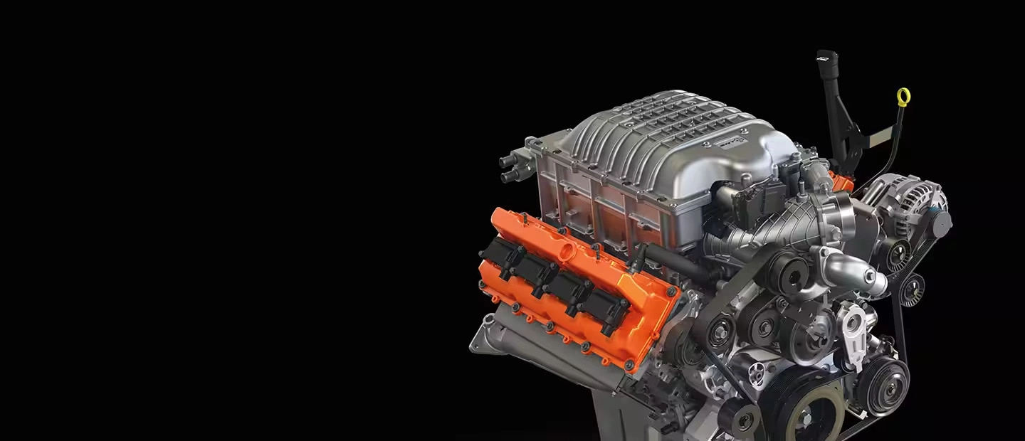 Supercharged 6.2L HEMI® V8 engine